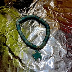 Sea Turtle Clay Bead Bracelet